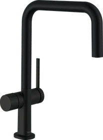 Hansgrohe Talis M54 U 220 1jet mit Geräteabsperrventil mattschwarz