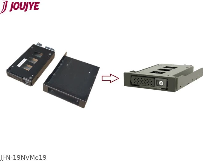 Jou Jye JJ-N-19NVMe, 2.5" NVMe U.2 Wechselrahmen auf 1x 3.5"