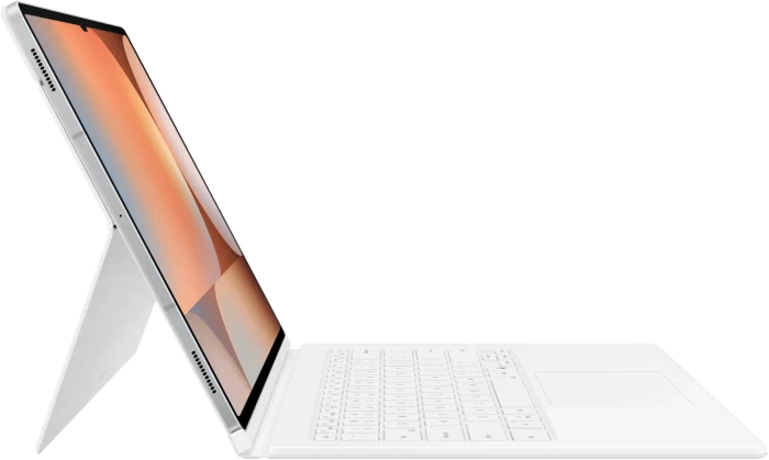 Samsung EF-DX925 Book Cover Keyboard mit AI-Taste für Galaxy Tab S9 Ultra / Tab S10 Ultra, weiß, DE