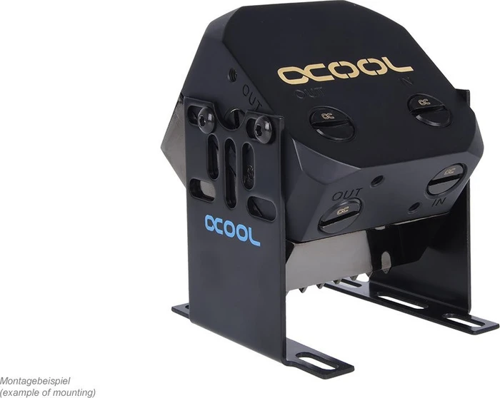 Alphacool Eisdecke D5 Dual Pumpenaufsatz, G1/4 Messing