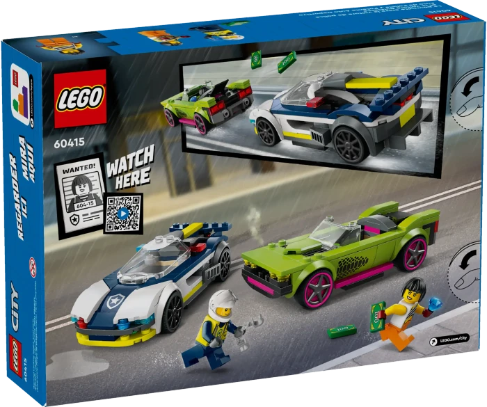 LEGO City - Verfolgungsjagd mit Polizeiauto und Muscle Car