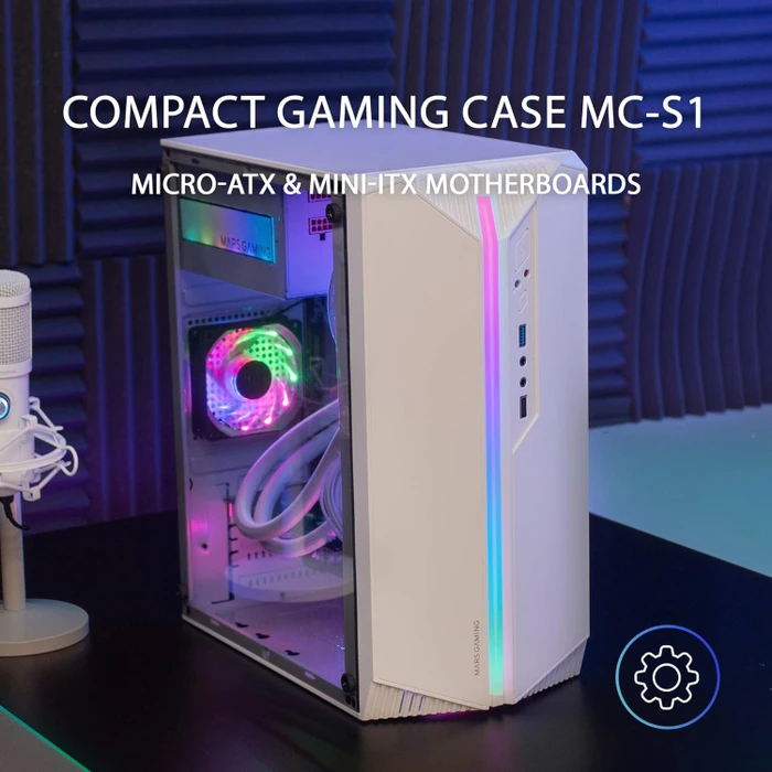 Mars Gaming MC-S1W, Acrylfenster