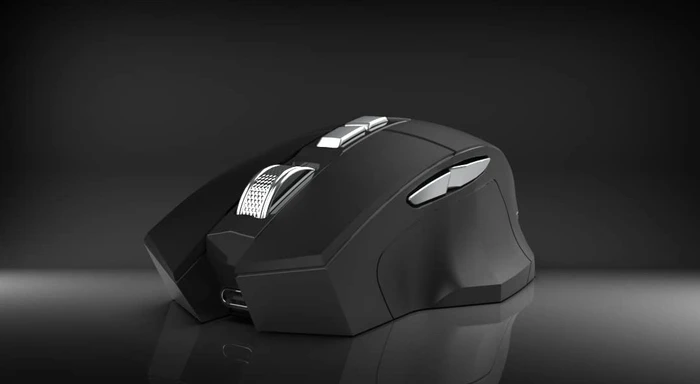 Inca IWM-555 Wireless Mouse schwarz, USB/Bluetooth