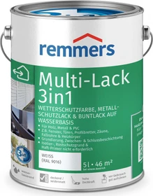 Remmers Multi-Lack 3in1 Metallschutzmittel weiß (RAL9016), 5l