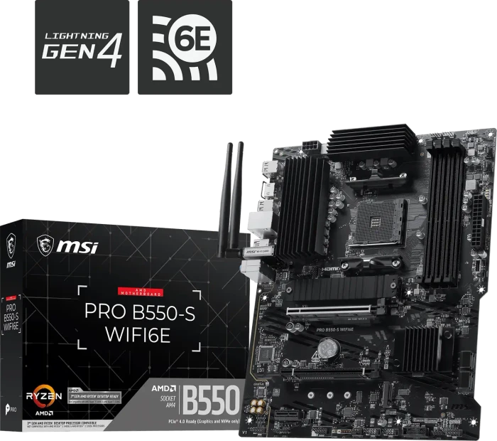 MSI PRO B550-S WIFI6E (AMD AM4)