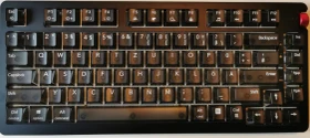FiiO KB3 HiFi Tastatur mit integriertem Kopfhörerverstärker, schwarz/transluzent, Gateron G Pro 3.0 YELLOW, USB, DE