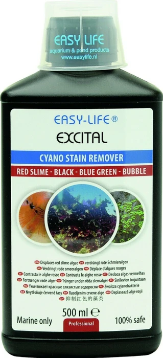 Easy-Life Excital gegen rote Schmieralgen/Cyanobakterien im Meerwasser, 500ml