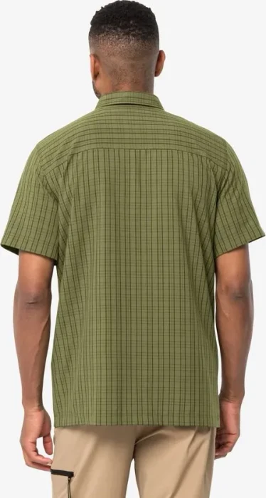 Jack Wolfskin Thompson Hemd kurzarm bay leaf check (Herren)