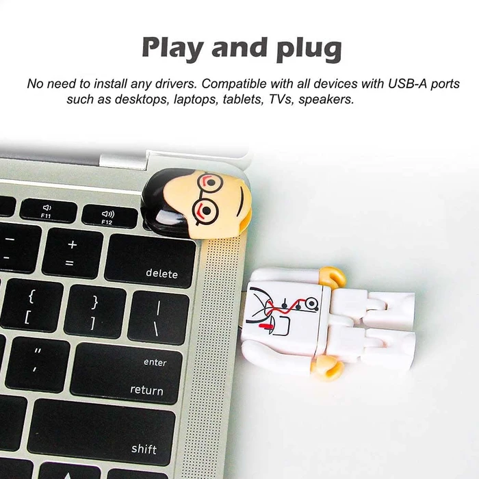 Diverse USB-Sticks Cartoon Arzt 8GB weiß, USB-A, USB 2.0