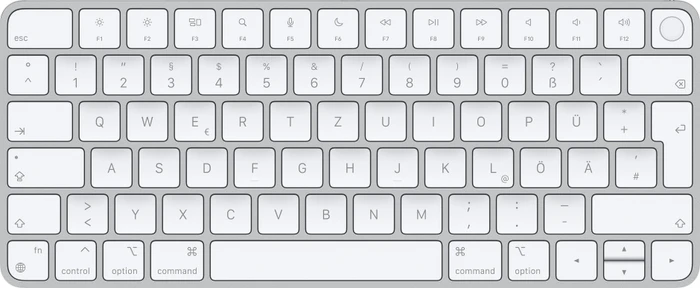 Apple Magic Keyboard mit Touch ID für Mac mit Apple Chip, silber, USB/Bluetooth, DE