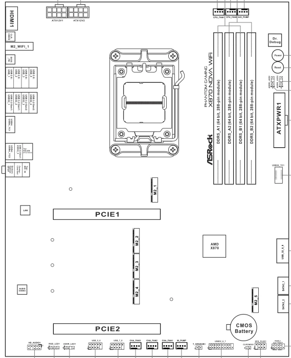 ASRock X870 Nova WiFi (AMD AM5)