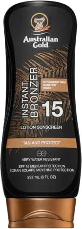 Australian Gold Sonnenschutz Lotion mit Bronzer LSF15, 237ml