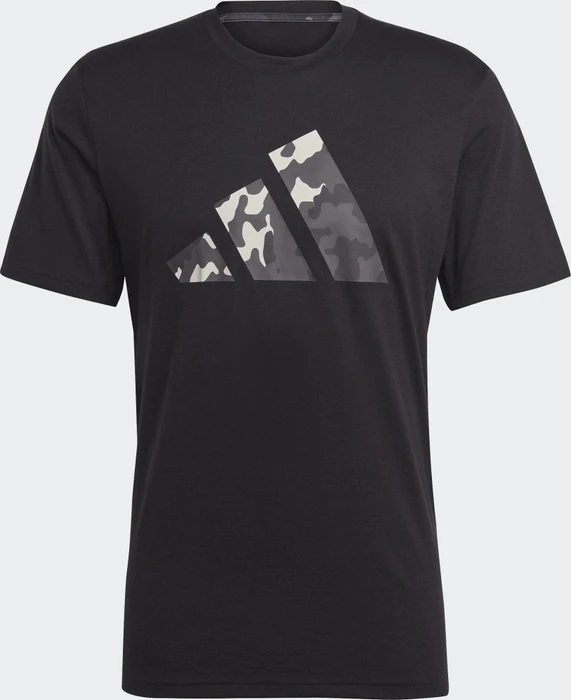 adidas Train Essentials Seasonal Logo Training Funktionsshirt kurzarm schwarz (Herren)