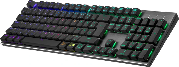 Cooler Master SK653, LEDs RGB, grau/schwarz, TTC LOW PROFILE RGB RED, USB/Bluetooth, DE