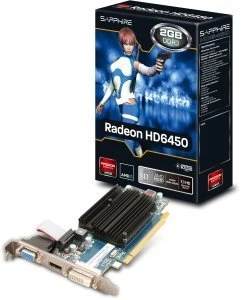 Sapphire Radeon HD 6450, 2GB DDR3, VGA, DVI, HDMI, lite retail