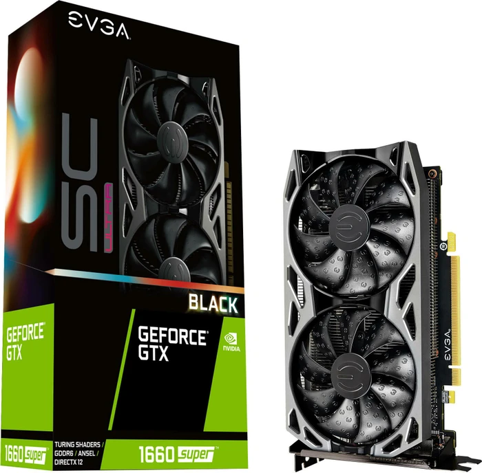 EVGA GeForce GTX 1660 SUPER SC Ultra Black, 6GB GDDR6, DVI, HDMI, DP