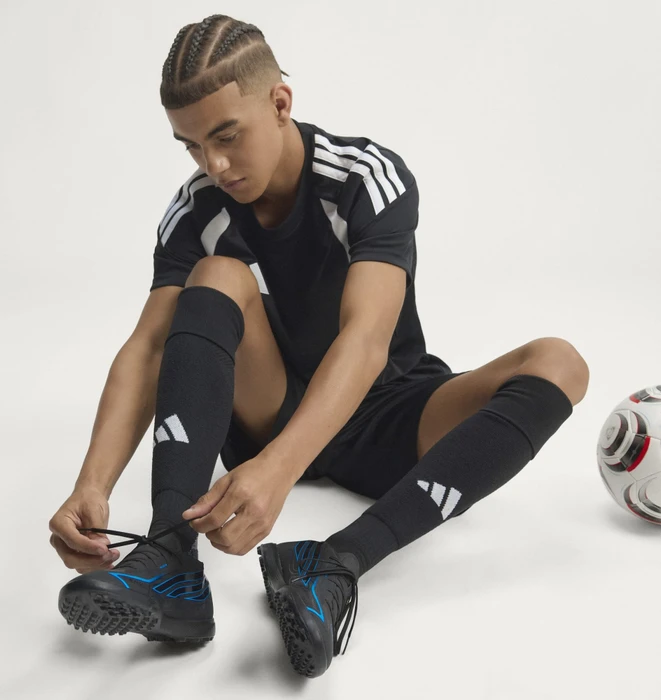 adidas F50 Hyperfast League TF core black/lucid ray blue