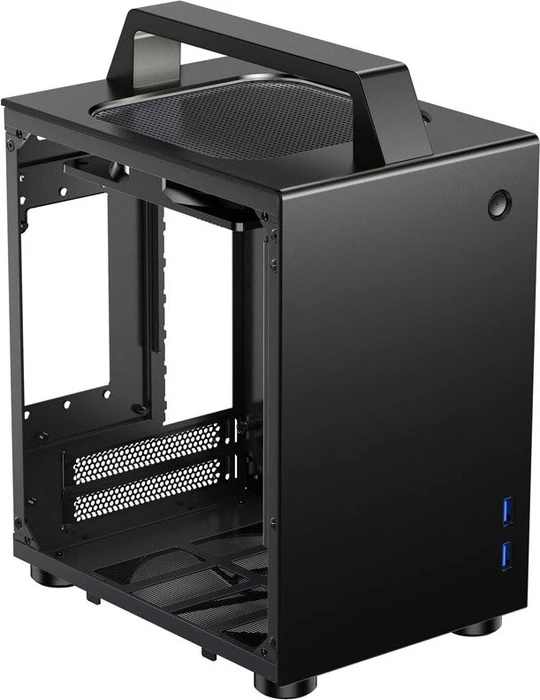 Jonsbo T8, schwarz, Glasfenster, Mini-ITX