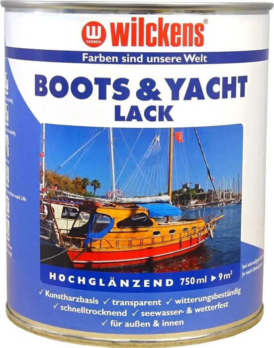 Wilckens Boots- und Yachtlack hochglänzend farblos, 750ml