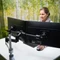 R-Go Zepher 4 C2 Traverse Doppel Monitor Arm Vorschaubild