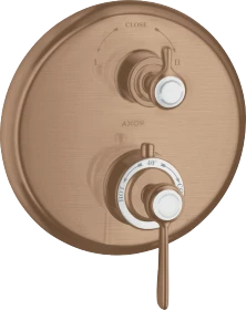 Hansgrohe Axor Montreux Thermostat Unterputz mit Hebelgriff und Ab- und Umstellventil brushed red gold