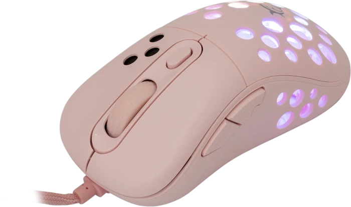 White Shark Azrael Pink Gaming Mouse, rosa, USB