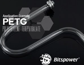 Bitspower HardTube PETG Rohr, 50cm, 16/12mm, klar
