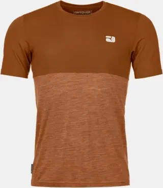 Ortovox 150 Cool Logo Funktionsshirt kurzarm bristle brown (Herren)