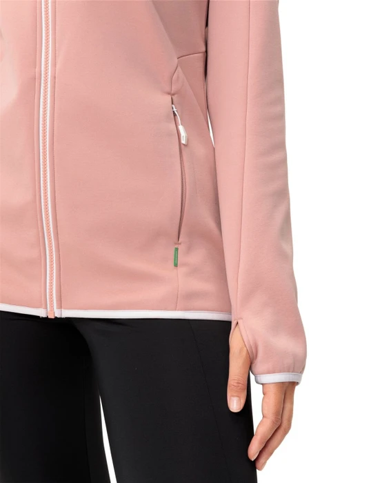 Vaude Valsorda Fleece Hoodie Funktionsjacke soft rose (Damen)