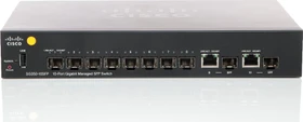 Cisco SG350 Desktop Gigabit Managed Switch, 8x SFP, 2x RJ-45/SFP (SG350-10SFP-K9)