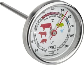 TFA Dostmann Edelstahl Steak-Thermometer analog