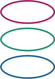 Herma Buchetiketten Elipse, 76x35mm, mehrfarbig, 6 Blatt (18 Etiketten)