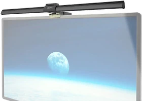 Pearl General Office XL-USB-LED-Leuchte für PC-Monitor, LED-Lampe für Monitore, dimmbar, schwarz, USB