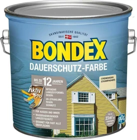 Bondex Dauerschutz-Farbe cremeweiß/champagner, 2.5l