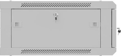 Lanberg WF01 Series 19" Wandschrank 4HE, hängend, Flatpack, Stahltür, IP20, RAL 7035, 600mm tief