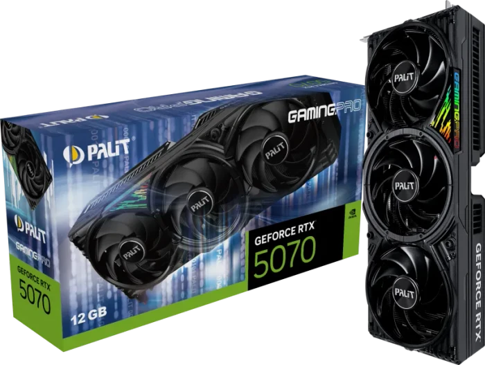 Palit GeForce RTX 5070 GamingPro, 12GB GDDR7, HDMI, 3x DP