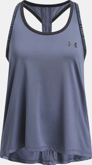 Under Armour Knockout Funktionsshirt ärmellos downpour gray/black (Junior)