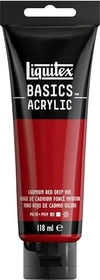 Liquitex Basics Acrylic cadmium red deep hue, 118ml