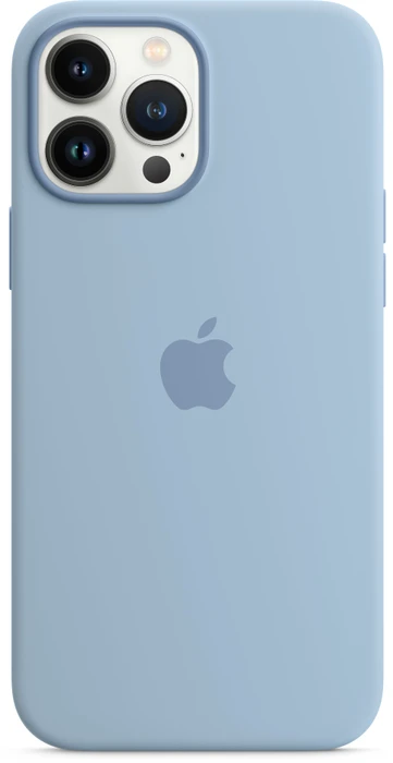 Apple Silikon Case mit MagSafe für iPhone 13 Pro Max dunstblau