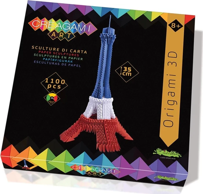 CreativaMente Creagami Art Eiffel Tower tricolor
