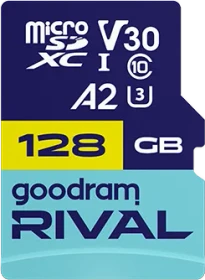 goodram RIVAL M2AA R170/W120 128GB Kit, UHS-I U3, A2, Class 10