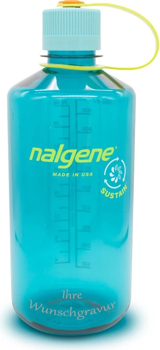 Nalgene Narrow Mouth Sustain Trinkflasche 1l cerulean