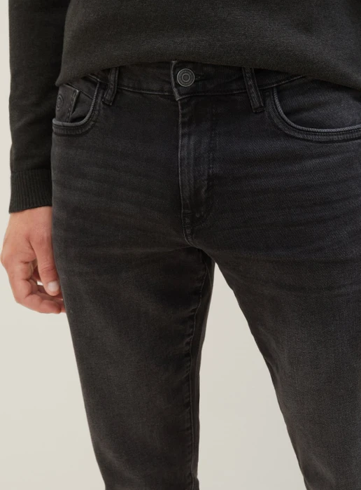 Tom Tailor Josh Regular Slim Jeans Jeans used dark stone black denim (Herren)