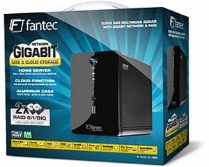 Fantec CL-35B2 RAID, 1x RJ-45 1000Base-T, 2x USB-A 2.0