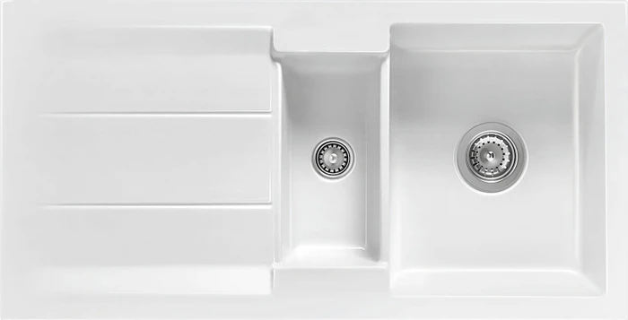 systemceram Genea 100 F Einbau Becken reversibel grönland