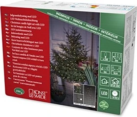 Konstsmide Lichterkette Baummantel mit Globes LED 250x bernstein