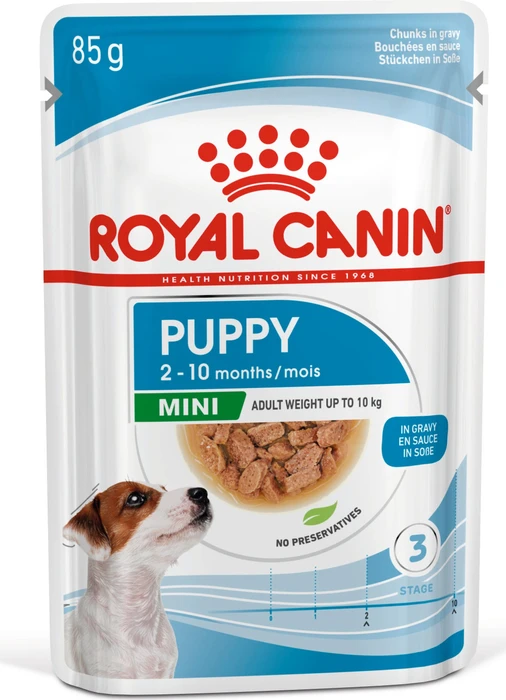 Royal Canin Mini Puppy - Stückchen in Soße, 1.02kg (12x 85g)