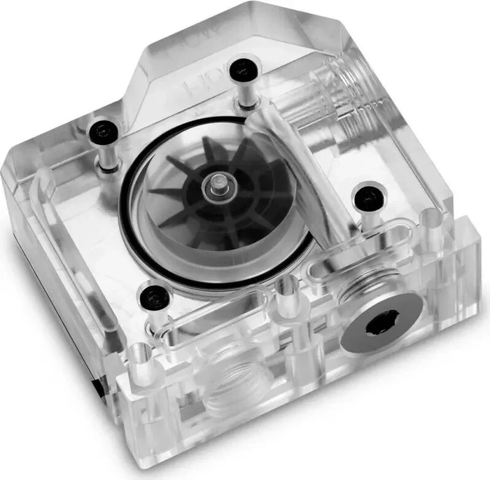 EK Water Blocks Quantum Line EK-Quantum Flow Indicator Top-To-Bottom D-RGB, Nickel, Durchflusssensor