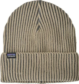 Patagonia Fisherman's Rolled Beanie contrast stripe: weathered stone