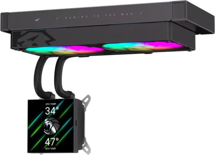 GameMax Glacier 240 BK, schwarz